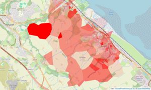 Heatmap of property prices in Bagillt