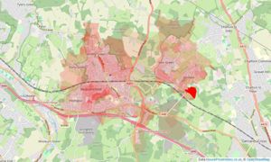 Heatmap of property prices in Beaconsfield