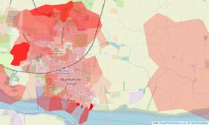 Heatmap of property prices in Burnham-on-crouch