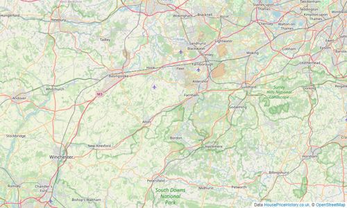 Heatmap of property prices in Gillingham