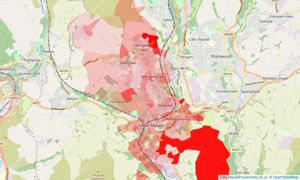 Heatmap of property prices in Penpedairheol, Hengoed