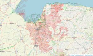 Heatmap of property prices in King's Lynn