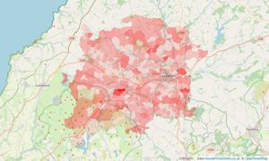 Heatmap of property prices in Launceston