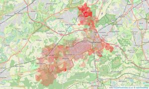 Heatmap of property prices in Fetcham, Leatherhead