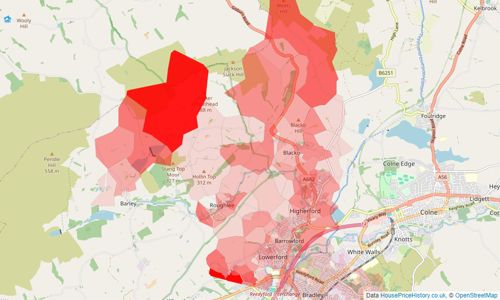 Heatmap of property prices in Nelson