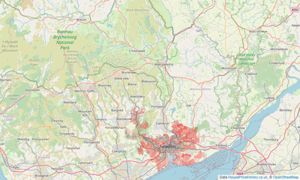 Heatmap of property prices in Church Aston, Newport