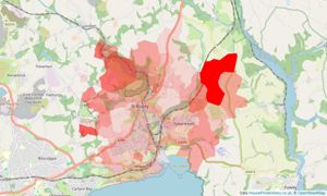 Heatmap of property prices in Par