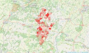 Heatmap of property prices in Lodsworth, Petworth