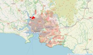 Heatmap of property prices in Plymouth