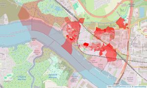 Heatmap of property prices in Purfleet