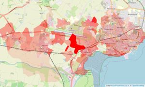 Heatmap of property prices in Ramsgate