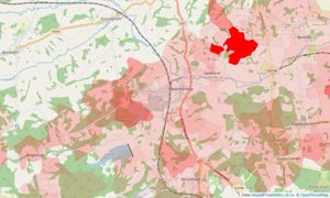 Heatmap of property prices in Robertsbridge