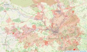 Heatmap of property prices in Salisbury