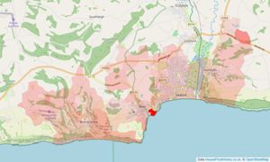 Heatmap of property prices in Seaton