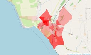 Heatmap of property prices in St Bees