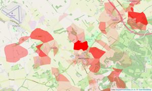 Heatmap of property prices in Aston Rowant, Watlington