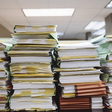 Pile of paperwork